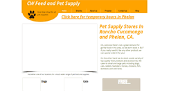 Desktop Screenshot of cwfeedandpet.com